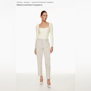 Aritzia sculpt knit long sleeve